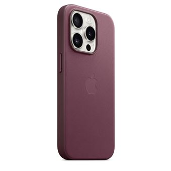 Coque en tissage fin avec MagSafe pour iPhone 15 Pro Mûre