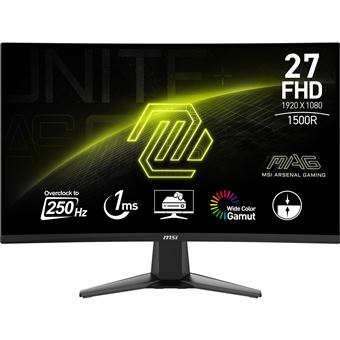 Ecran PC gaming Msi MAG 27C6X 27" Incurvé 250 Hz Full HD - 1