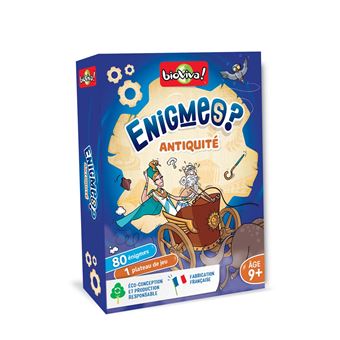 Jeu de cartes Bioviva Enigmes Antiquités