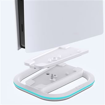 Socle Subsonic pour PS5 et PS5 Slim avec LED RGB Blanc