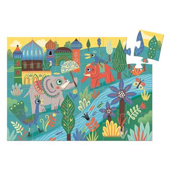Puzzle 24 pièces Djeco Haathee, éléphant d'Asie
