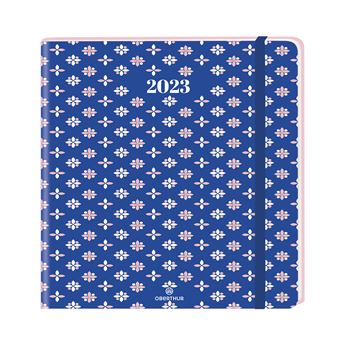 Agenda Semainier De Poche Oberthur ANAHITA 16 - Janvier à Décembre 2026, 9,5 X 17 Cm, Couverture Fleurs Lilas, Bilingue Français/anglais