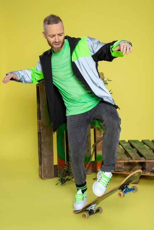 Veste Vélo réfléchissante réversible Urban Circus POP Vert XS