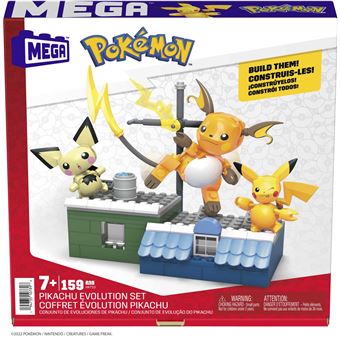 Jeu de construction Mega Bloks Pokémon Pikachu évolution