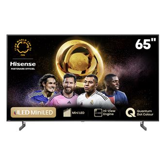 TV Mini-LED QLED Hisense 65U6NQ 164 cm 4K UHD Gris anthracite - 1