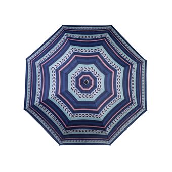 Parapluie Isotoner 3 sections ouverture et fermeture automatique Rayure Lys