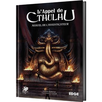 Jeu de rôles Asmodee L'appel de Cthulhu Manuel de l'investigateur