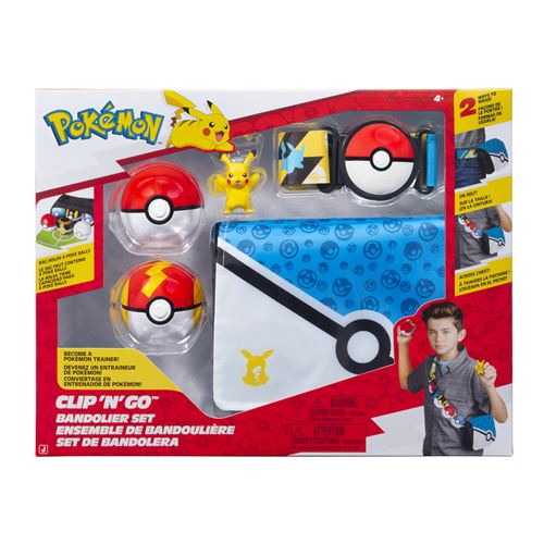 Figurine Pokémon Bandolier Set Pikachu with Poke Ball Fast Ball & Pikachu Themed Belt & Bandolier W6 - vue 1