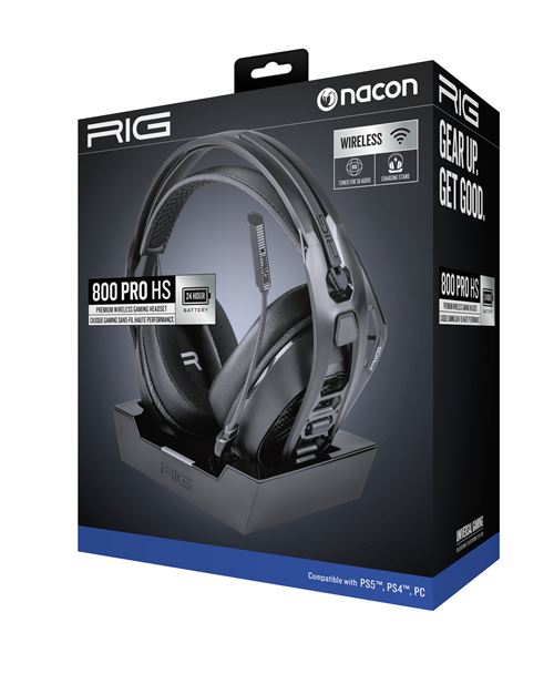 Casque gaming sans fil Nacon RIG 800 PRO HS Noir