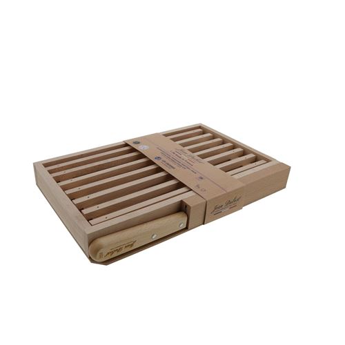 Planche à pain ramasse miette avec couteau Jean Dubost Marron