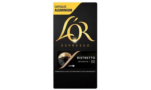 Pack de 10 capsules Maison du café L'Or Espresso Ristretto Intensité 11