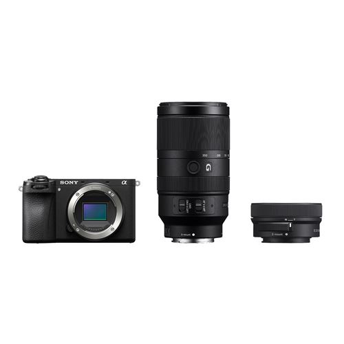 Kit photo animalière Alpha 6700KB E PZ 16 50 mm F3.5 5.6 OSS II + objectif E 70 350 mm F4.5 6.3 G OSS - vue 3