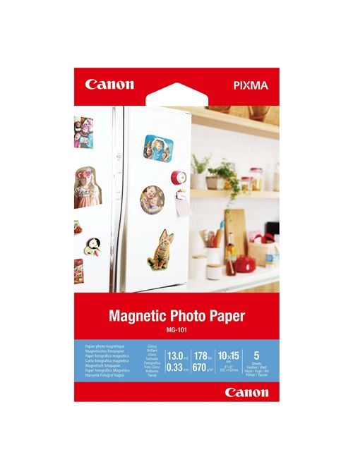 Papier photo magnétique Canon MG-101 5 feuilles