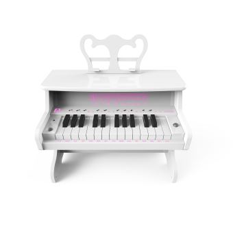 Mini piano iDance BigBen avec haut-parleur Bluetooth intégré Blanc