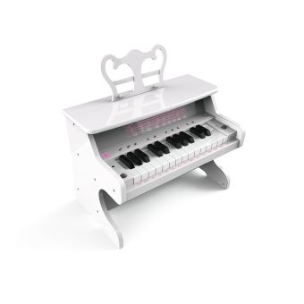 Mini piano iDance BigBen avec haut-parleur Bluetooth intégré Blanc