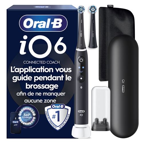 ORAL B Brosse &agrave; dents &eacute;lectrique  iO6 Series Black Lava Luxe Edition