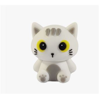Gomme 3D Chat Blanc
