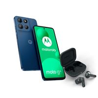Pack Smartphone Motorola G15 6,72" Double SIM 256 Go Marine + Ecouteurs Motorola Buds Bass Dark shadow