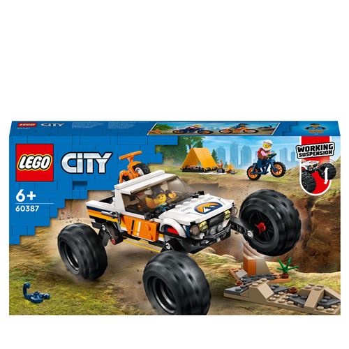 Acheter LEGO® City 60387 Les aventures du 4 x 4 tout-terrain État correct - 56,99 € LEGO® City 60387 Les aventures du 4 x 4 tout-terrain État correct - reconditionné disponible sur Fnac