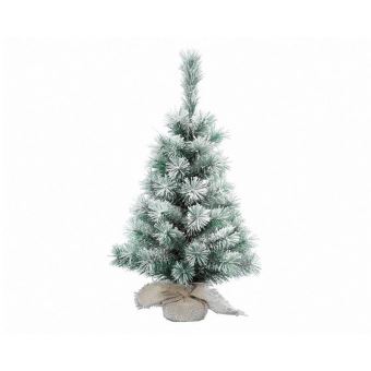 Décoration de Noel Kaemingk Mini sapin Vancouver enneigné Vert et Blanc