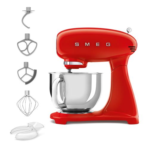 Robot Pâtissier Smeg Smf05Rdeu Multifonctions Rouge