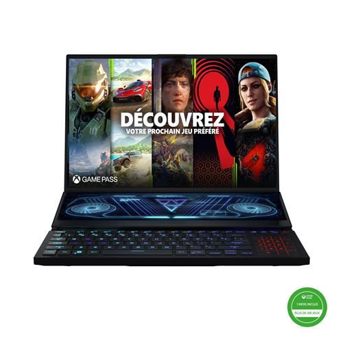 PC Portable Gaming Asus Rog Zephyrus-Duo-Gx650Rx-032W 16" Amd Ryzen 9 64 Go Ram 2 To SSD Nvidia Rtx 3080Ti Noir + 1 Mois D’Abonnement Xbox Game Pass Inclus À L’Achat De L’Appareil