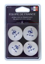 Set de 4 balles de Babyfoot en liège FFF Licence Officielle Extra Blanc