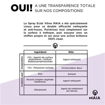 Spray nettoyant multi-usages Maia sans parfum