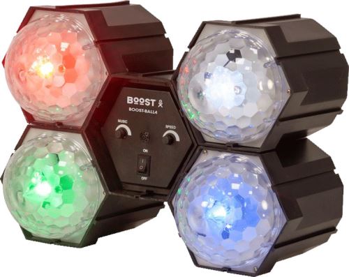 Séquenceur de lumière avec 4 astros à LED Boost-Ball4