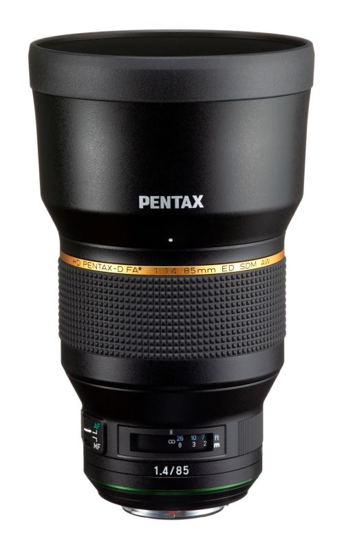 Objectif Reflex Pentax HD D-FA 85mm f/1,4 ED SDM AW noir