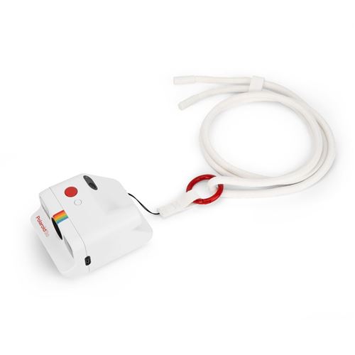 Courroie Réglable pour Appareil Photo Polaroid Go Blanc