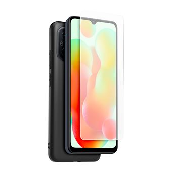 Pack Coque Made For Xiaomi TPU Noir + Verre trempé Transparent pour Redmi Note 12C