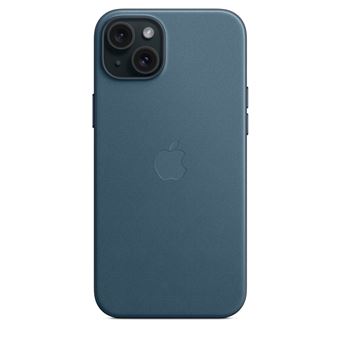 Coque en tissage fin avec MagSafe pour iPhone 15 Plus Bleu Pacifique