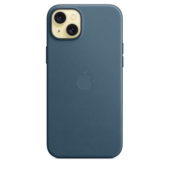 Coque en tissage fin avec MagSafe pour iPhone 15 Plus Bleu Pacifique