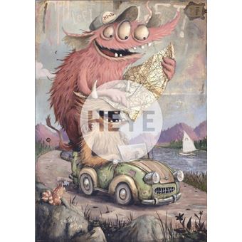 Puzzle 2000 pieces HEYE Road Trippin'' artiste ZozovilleDimensions puzzle monte : 68 x 96 cm Label environnemental FSC assure la production / produit a base de bois respectent les procedures sur la gestion durable des forets