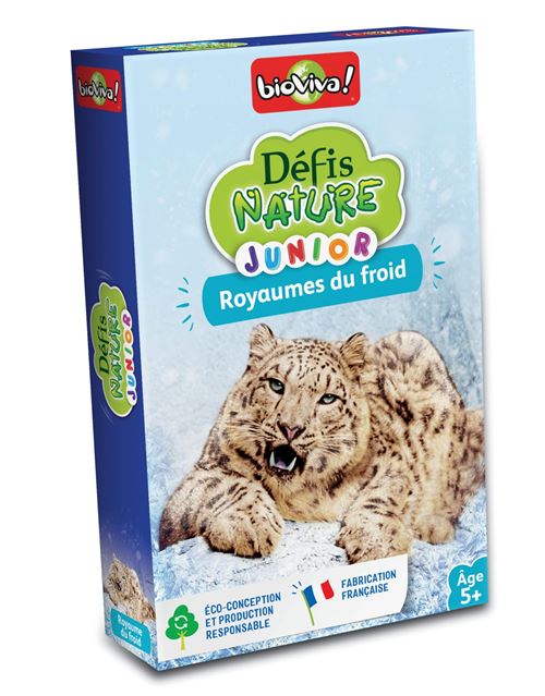 Jeu de cartes Bioviva Défis Nature junior Royaumes du froid