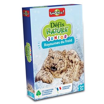 Jeu de cartes Bioviva Défis Nature junior Royaumes du froid