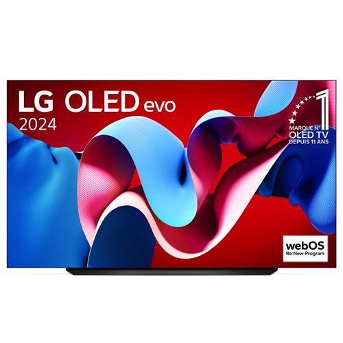 TV OLED Evo LG OLED83C44 210 cm 4K UHD Smart TV 2024 Noir et Brun