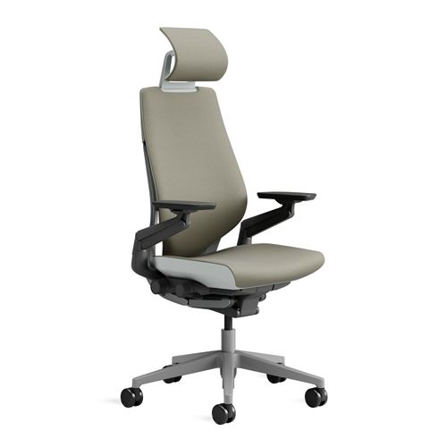 Chaise de Bureau Steelcase Gesture avec appui-tête Beige