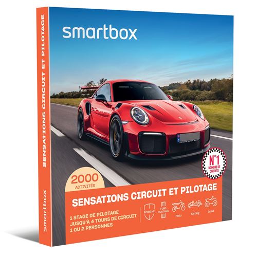 Coffret cadeau Smartbox Sensations circuit et pilotage
