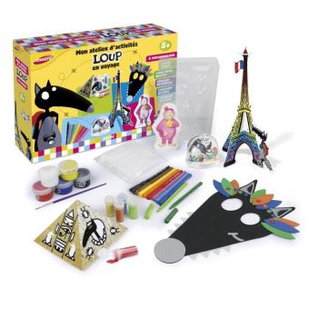 Kit créatif Joustra Le loup Multi activités Loup en voyage