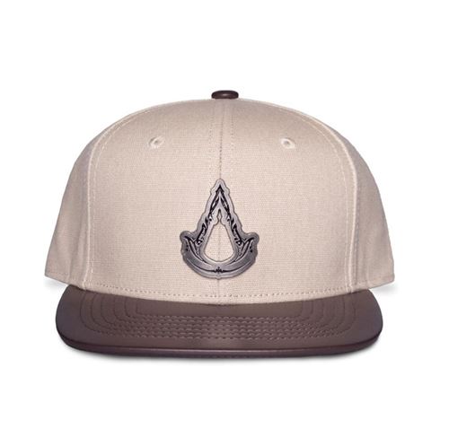 Casquette pour homme Difuzed Assassin's Creed Mirage Badge Métal Beige et marron