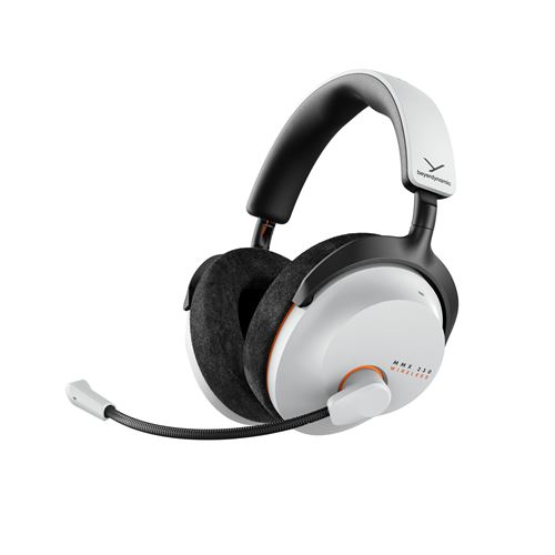 Casque arceau circum-aural gaming sans fil Bluetooth Beyerdynamic MMX 230 avec réduction active du bruit Blanc arctique