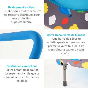 Trampoline Smartrike 3 en 1 Bleu
