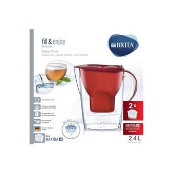 BRITA MAXTRA Carafe Filtrante Marella Blanche 2.4L Inclus 4 Cartouches Filtrantes BRITA MAXTRA Carafe Filtrante Marella Blanche 2.4L Inclus 4 Cartouches Filtrantes