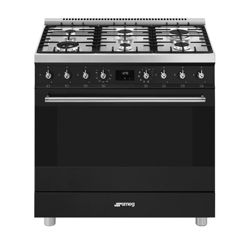 Piano De Cuisson Smeg C9Gpmb2 90 Cm Noir Mat