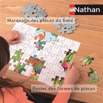 Puzzle Nathan Carte du monde des animaux 45 pièces