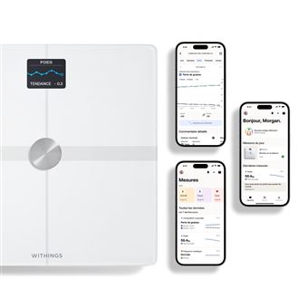 Balance Intelligente Withings Body Smart - Mesure Poids Et Graisse Corporelle - Blanc - Neuf