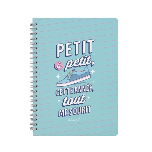 Cahier petit format Mr. Wonderful Petit à petit, cette année, tout me sourit