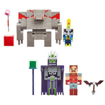 Pack de 2 Figurines Minecraft Dungeons 8 cm Modèle aléatoire